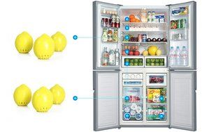 Lemon Shape All Natural Best Activated Charcoal Odor Absorber and Air Purifier Best for Refrigerator (2)