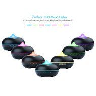 Ultrasonic Essential Oil Diffuser for Aromatherapy, GerTong 300ml Cool Mist Air Humidifier Purifier with 7 Color... N6