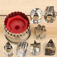 7Pcs Home DIY Biscuit Cookie Cutters Different Shaped Cake Sugarcraft Cutters Mold Kitchen Pastry Baking Tools N2