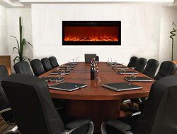 Touchstone 80004 Sideline In-Wall Recessed Electric Fireplace, 50 Inch Wide, 1500/750 Watt Heater (Black) N7