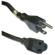 eDragon Power Extension Cord, Black, SJT, 14 AWG, 3 Conductor, 15 Amp, 25 feet Power Cable, (ED71453)