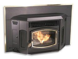 BRECKWELL BLAZER SP24I or P24I WOOD PELLET INSERT 50,000 BTU/Hr, up to 2200 Sq Ft, 60 lb Hopper Bin N7