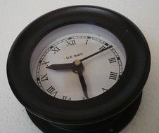 U.S. Navy Marine WALL Clock - LIttle &amp; Very Nice - ROMAN Letters - Marine / Nautical / Boat / Maritime N3