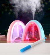 400ml USB Ultrasonic Humidifier 5 LED Light Changing Air Purifier Mist Maker Atomizer with Rewritable Board 8... N13