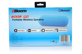 2BOOM Boom Go Portable Wireless Speaker Blue N24