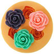 Umiwe(TM) Rose Flower Silicone Ice Mold Fondant Jelly Mould Wedding Cake Decorations,Random Color With Umiwe Accessory N4