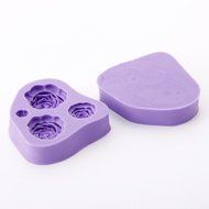 Umiwe(TM) Rose Flower Silicone Ice Mold Fondant Jelly Mould Wedding Cake Decorations,Random Color With Umiwe Accessory N5