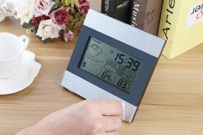 Indoor Humidity Monitor Hygrometer Digital Thermometer Monitor Temperature Humidity Meter Gauge with Aarm Home... N5