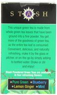 Stash Powdered Green Iced Tea, Blueberry, 10 Count N4