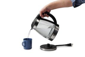 Aroma Housewares AWK-165DI 7 Cup Glass and Stainless Digital Kettle with Tea Infuser, 1.7 L, Clear N2