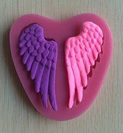 HSE Beautiful Angel Wings shape Silicone 3D Mold Cookware Dining Bar Non-Stick Cake Decorating fondant soap mold