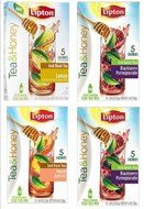 Lipton To Go Stix Iced Green Tea Mix Tea and Honey Blackberry Pomegranate 10 ...