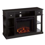Media Fireplace in Black Finish N4