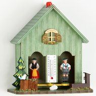 German Black Forest weather house green TU 893 gruen