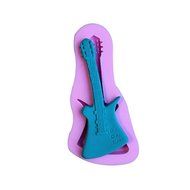 [Free Shipping] 3D Guitar Silicone Fandant Cake Mold Chocolate Polymer Clay Mould // Silicona guitarra 3d molde...