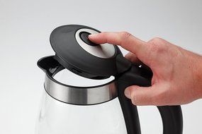Aroma Housewares AWK-165DI 7 Cup Glass and Stainless Digital Kettle with Tea Infuser, 1.7 L, Clear N4