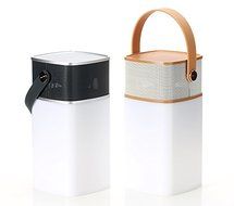 ROCK &quot;Mulite&quot; waterproof Wireless Bluetooth Speaker Portable, with Dimmable LED Light, TF Card Slot (Grey) N7