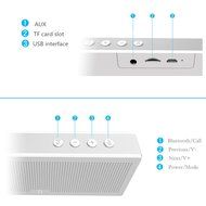 Uchoir Mini Portable Bluetooth Wireless Speakers Dual 5W Drivers Speakers Strong Bass Outdoor Speakers with TF... N3