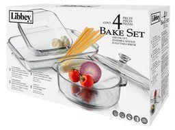 Libbey Glass 56280 4 Piece Bakeware Set