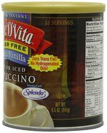 Caffe D'Vita Sugar Free French Vanilla Cappuccino Mix, 8.5-Ounce Canisters (Pack of 6)