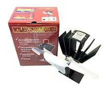 Eco Friendly Heat Powered Wood Stove Fan Same As Caframo Alcona Ecofan - Nickel