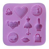 JLHua Fashion Lady Series Decorative Cake Mould Silicone 3D Candy Pastry Mould Chocolate Mold N3