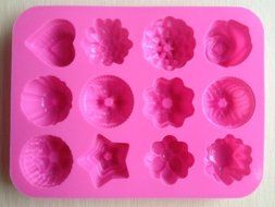 1pcs Flower Fondant Cake Pan Candy Soap Silicone Mold Baking Pan Cake Decoration