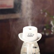 KANGVO Cowboy Cap USB Mini Portable Air Humidifier,Mini Cool Mist Humidifier Aromatherapy (Black) N3
