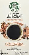 Starbucks VIA&reg; Colombia Coffee, Medium Instant, 1.4 Ounce N6