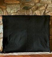 Large Pavenex Fireplace Blanket Stops Overnight Heat Loss, In Black N2