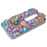 Spritech(TM) Bling Clear Phone Case For Motorola Moto G3/Moto G (3rd Gen),3D Handmade Blue Crystal Butterfly Small... N41