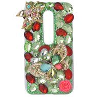 Spritech(TM) Bling Clear Phone Case For Motorola Moto G3/Moto G (3rd Gen),3D Handmade Blue Crystal Butterfly Small... N43