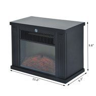 Gracelove Electric Fireplace Free Standing Tabletop Heater 1000W LED Fire Flame (Type 1)