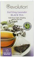 Revolution Tea Black Tea, Earl Grey Lavender, 16 Count (Pack of 6) N2