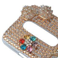 Spritech(TM) Bling Clear Phone Case For Motorola Moto G3/Moto G (3rd Gen),3D Handmade Blue Crystal Butterfly Small... N49