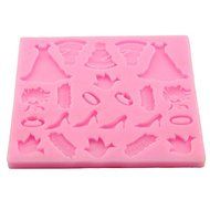 Mr.S Shop 3D Dress High Heels Accessories Silicone Mold Chocolate Fondant Soap Mold DIY Cake Decoration Tools,... N3