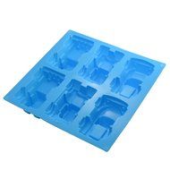 6 Trucks Cake Jelly Chocolate Baking Mold Sushi Rice CAR Silicone Tray DIY Tool N2