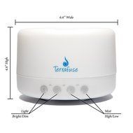 TERRAfuse Essential Oil Diffuser, NEW 2016 Model, Advanced Ultrasonic &amp; Pressure Touch Button Technology, 500ml... N3