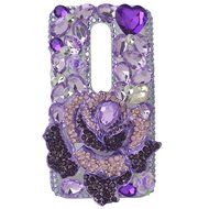 Spritech(TM) Bling Clear Phone Case For Motorola Moto G3/Moto G (3rd Gen),3D Handmade Blue Crystal Butterfly Small... N58