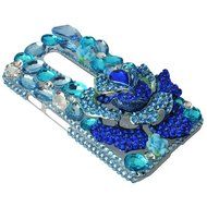 Spritech(TM) Bling Clear Phone Case For Motorola Moto G3/Moto G (3rd Gen),3D Handmade Blue Crystal Butterfly Small... N68