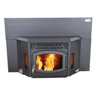 BRECKWELL BLAZER SP24I or P24I WOOD PELLET INSERT 50,000 BTU/Hr, up to 2200 Sq Ft, 60 lb Hopper Bin N9