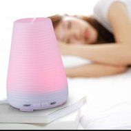 Finether 100ML Aroma Essential Oil Diffuser Ultrasonic Aromatherapy Purifier Humidifier Air Mist and 7 Color Changing... N2