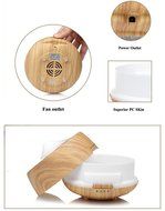 Essential Oil Diffuser Electric,NUTEXROL 250ml Wood Grain Cool Mist Aromatherapy Diffuser + Ultrasonic Aroma Humidifier... N5