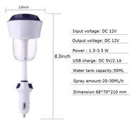 WEKSI Car Ultrasonic Air Humidifier Car Aromatherapy Essential oil Diffuser with Double USB Port Suitable for...