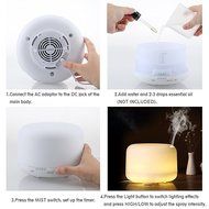 Naturalise 500 ml Aromatherapy Essential Oil Diffuser Ultrasonic Air Aroma Humidifier Ionizer 7 Color Light Waterless... N4