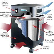 Austin Air Healthmate PLUS Air Purifier &ndash; For the Chemically Sensitive (Black) N2