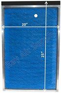Dynamic Air Cleaner Replacement Filter Pads 20x25 Refills (3 Pack) N3