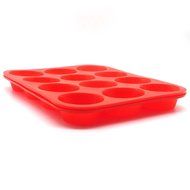 Ambox 12 Cup Silicone Muffin and Cupcake Baking Pans, Non-Stick, Easy To Clean, Oven/Microwave/Dishwasher/Freezer... N3