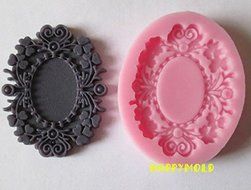 Single Bronze Mirrors Resin Molds Fondant Mold,silicone Mold,silicone Cake Mold,fondant Cake Decorating Tools N2