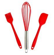 Silicone Baking Utensils Set with Spatula and Whisk, All in One Essential Kitchen Utensil Set with Heat Resistant...